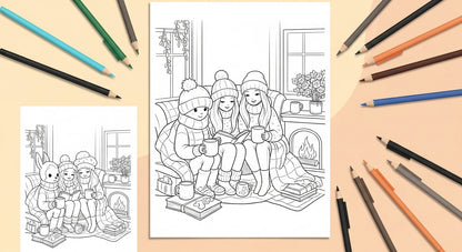 Cozy Friends Coloring Pages & Relaxing Art Studio The Cozy Corner for Cute Coloring Pages & Creative Fun